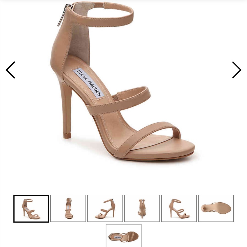 Steve Madden Feelya Tan strappy heel- sz 8.5